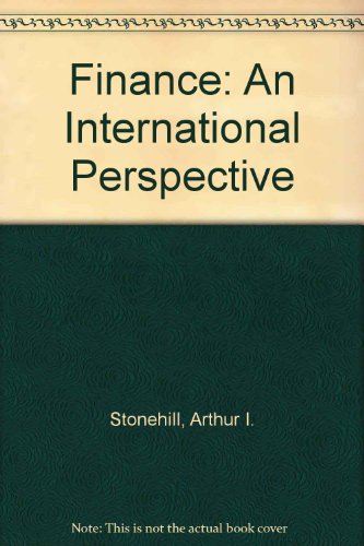 Imagen de archivo de Finance: An International Perspective a la venta por HPB-Red