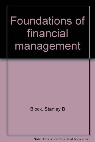 Imagen de archivo de Foundations of Financial Management (Course Number: Financial Management ACC 235 Delta College) a la venta por Redux Books