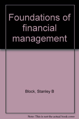 Stock image for Foundations of Financial Management (Course Number: Financial Management ACC 235 Delta College) for sale by Redux Books