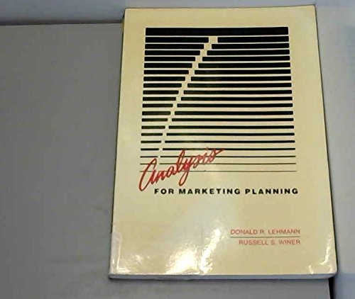 Stock image for Analysis for Marketing Planning (Instructor's Edition) for sale by BookHolders