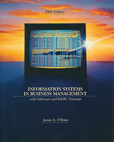 Imagen de archivo de Information systems in business management: With software and BASIC tutorials (The Irwin series in information and decision sciences) a la venta por GuthrieBooks