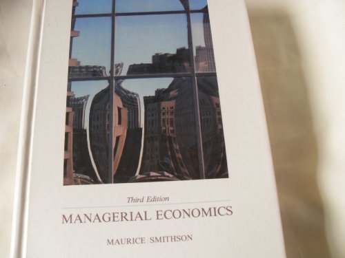 Beispielbild fr Managerial Economics: Applied Microeconomics for Decision Making (Irwin Publications in Economics) zum Verkauf von HPB-Red