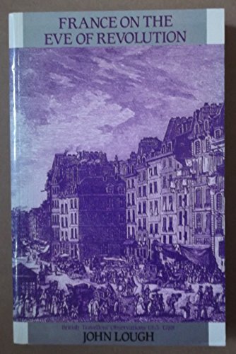 Imagen de archivo de France on th eEve of Revolution a la venta por Bingo Used Books