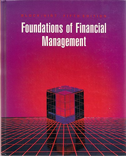9780256068443: Foundations of Financial Management