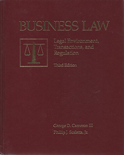 9780256071313: Business Law: Legal Environment, Transactions, and Regulation
