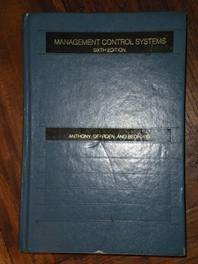 Imagen de archivo de Management Control Systems a la venta por MusicMagpie