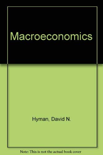 Macroeconomics (9780256074888) by Hyman, David N.