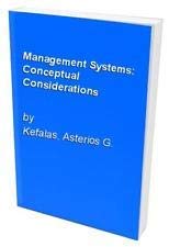 Beispielbild fr Management Systems: Conceptual Considerations zum Verkauf von ThriftBooks-Atlanta