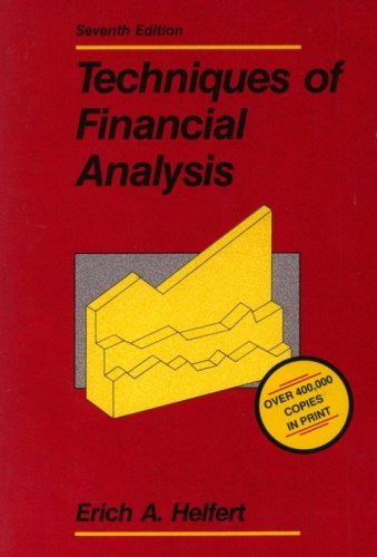 Imagen de archivo de Techniques of Financial Analysis a la venta por Better World Books