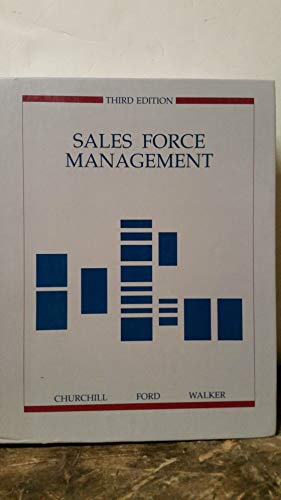 9780256080049: Sales Force Management