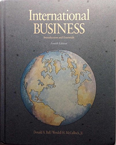 Imagen de archivo de International Business: Introduction and Essentials a la venta por HPB-Red