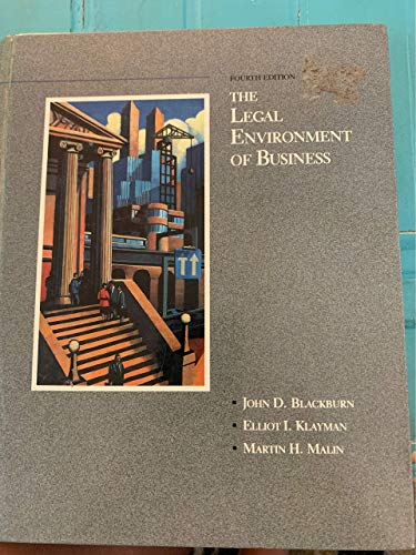 Stock image for The Legal Environment of Business for sale by Better World Books