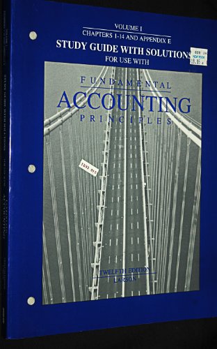 Beispielbild fr Fundamental Accounting Principles/Study Guide With Solutions zum Verkauf von Wonder Book