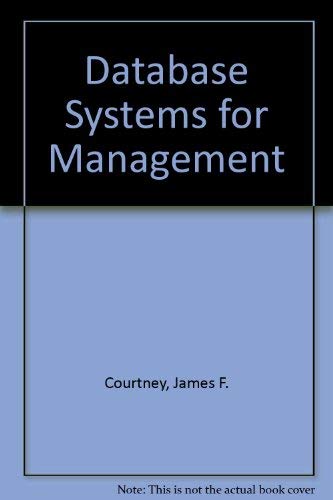 Stock image for Database Systems for Management for sale by Wonder Book