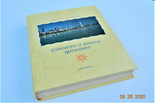 Beispielbild fr Foundations of Financial Management zum Verkauf von Better World Books