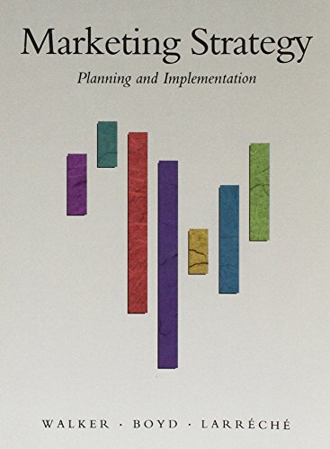 Imagen de archivo de Marketing Strategy: Planning and Implementation (The Irein Series in Marketing) a la venta por Robinson Street Books, IOBA