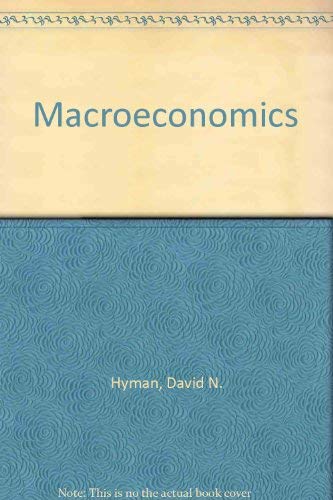 Beispielbild fr Macroeconomics zum Verkauf von Wonder Book