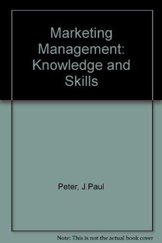9780256092257: Marketing Management: Knowledge and Skills
