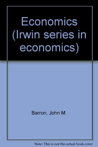 Stock image for Economics (Irwin Series in Economics) for sale by Wonder Book