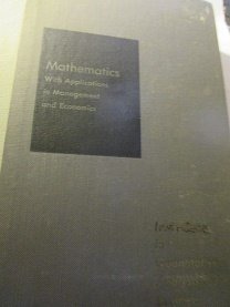 Beispielbild fr Mathematics With Applications in Management and Economics zum Verkauf von Ammareal