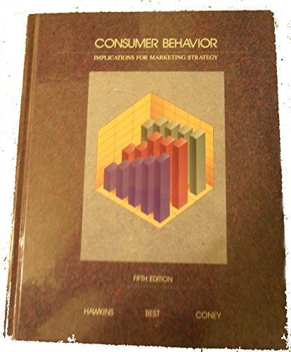 Imagen de archivo de Consumer Behavior: Implications for Marketing Strategy a la venta por Jenson Books Inc