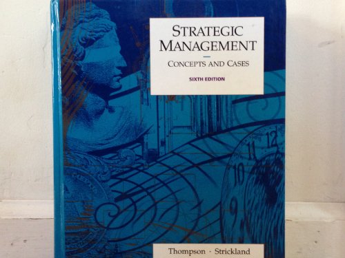 Imagen de archivo de Strategic Management : Concepts and Cases a la venta por Better World Books