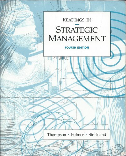 Beispielbild fr Readings in Strategic Management zum Verkauf von Wonder Book