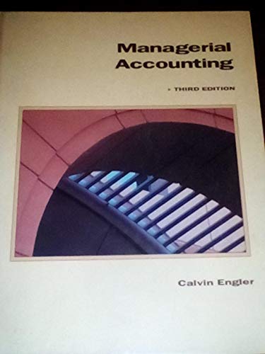 Imagen de archivo de Managerial Accounting a la venta por Top Notch Books