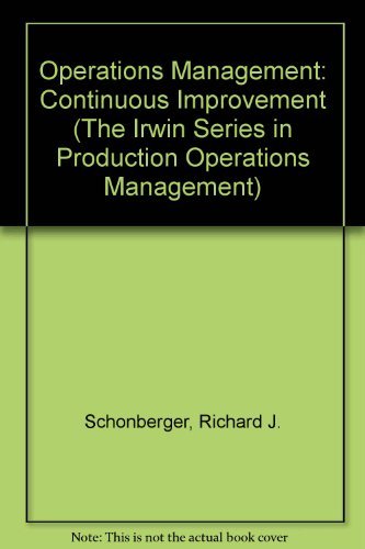 9780256105117: Production/Operations Management