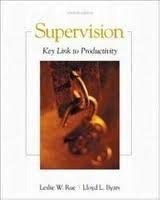 Imagen de archivo de Supervision: Key Link to Productivity a la venta por HPB-Red