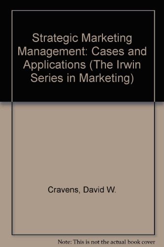 Stock image for Strategic Marketing Management Cases for sale by Better World Books: West