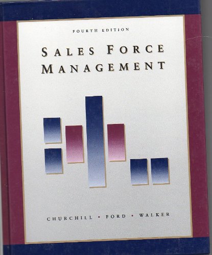 9780256105346: Sales Force Management