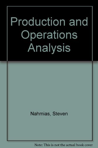 Imagen de archivo de Production and Operations Analysis a la venta por HPB-Red