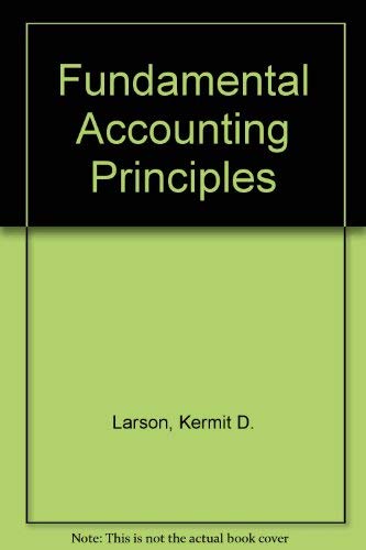 Imagen de archivo de Fundamental Accounting Principles a la venta por HPB-Red