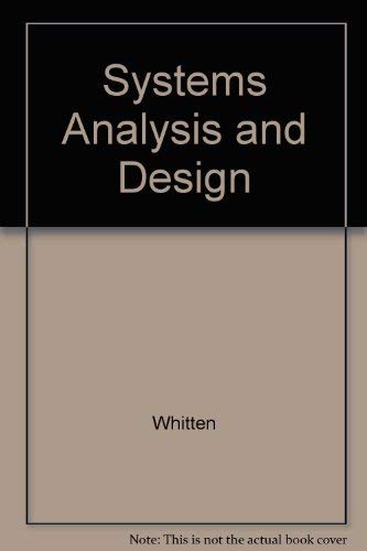 Beispielbild fr Systems Analysis and Design Methods - Fifth Edition zum Verkauf von Books@Ruawai