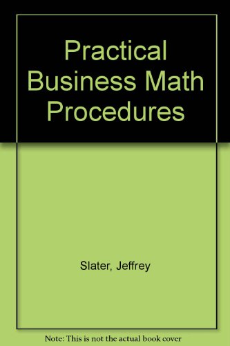 Beispielbild fr Practical Business Math Procedures zum Verkauf von Better World Books