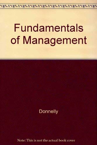 Beispielbild fr Fundamentals of Management zum Verkauf von Cambridge Rare Books