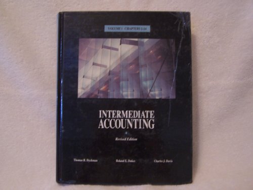 Beispielbild fr Intermediate Accounting : Chapters 1-14 zum Verkauf von Better World Books
