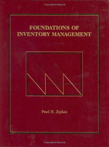 Imagen de archivo de Foundations of Inventory Management a la venta por Salish Sea Books