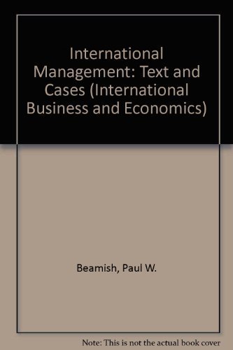 Stock image for International Management: Text and Cases (International Business and Economics) for sale by Wonder Book