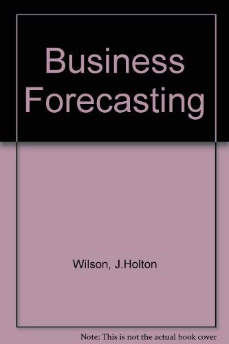 Beispielbild fr Business Forecasting/Book & Disk zum Verkauf von HPB-Red