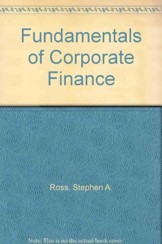 Imagen de archivo de Fundamentals of Corporate Finance a la venta por Better World Books