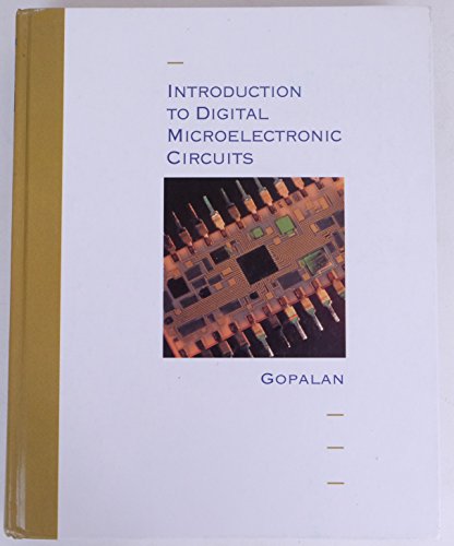 Stock image for Introduction To Digital Microelectronic Circuits for sale by HPB-Red