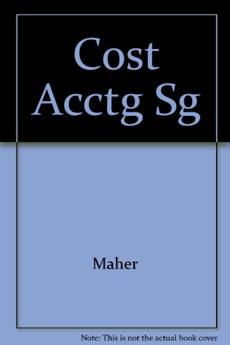 Cost Acctg SG - Maher