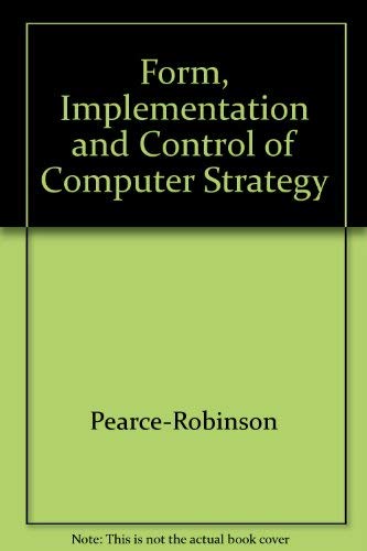 Beispielbild fr Formulation, Implementation, and Control of Competitive Strategy zum Verkauf von Wonder Book