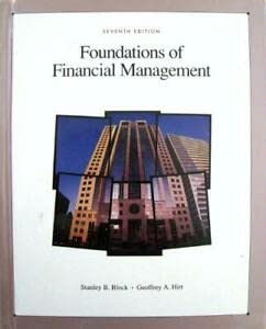 Imagen de archivo de Foundations of Financial Management a la venta por Better World Books: West