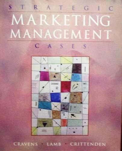 Stock image for Strategic Marketing Management Cases (The Irwin Series in Marketing) for sale by Mispah books