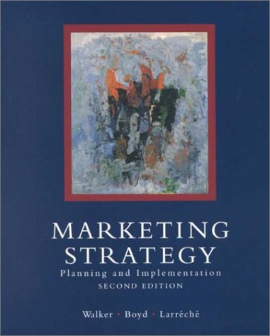 Beispielbild fr Marketing Strategy : Planning and Implementation zum Verkauf von Better World Books