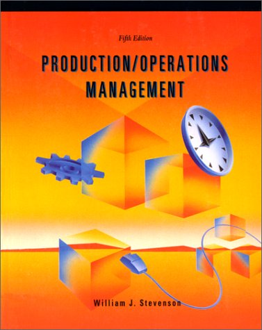 Imagen de archivo de Production/Operations Management (Irwin Series in Production Operations Management) a la venta por More Than Words