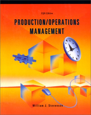 Immagine dell'editore per Production/Operations Management (Irwin Series in Production Operations Management) venduto da Austin Goodwill 1101